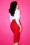 Vixen by Micheline Pitt - Jupe Crayon Années 50s Vixen Pencil Skirt en Rouge  6