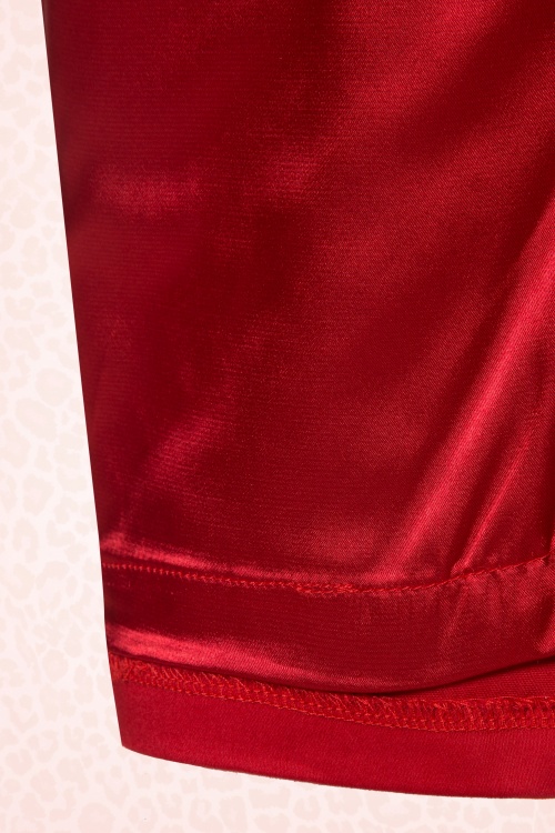 Vixen by Micheline Pitt - 50s Vixen Pencil Skirt in Lipstick Red 8