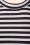 Vixen by Micheline Pitt - 50s Bad Girl Crop Top in Black and White Stripes 6