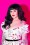 Vixen by Micheline Pitt - TopVintage exclusive ~ Vixen Lipstick Swing Dress Années 50 en Blanc 7
