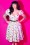 Vixen by Micheline Pitt - TopVintage exclusive ~ Vixen Lipstick Swing Dress Années 50 en Blanc 5