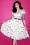 Vixen by Micheline Pitt Off Shoulder Swing Dress in White 20685 1