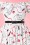 Vixen by Micheline Pitt - 50s Vixen Lipstick Swing Dress in White 6