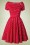 Darlene Swing Dress Années 50 en Rouge