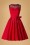 50s Elizabeth Swing Dress in Lipstick Red