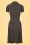 King Louie - 60s Bibi Striped Dress in Black and Beige 6