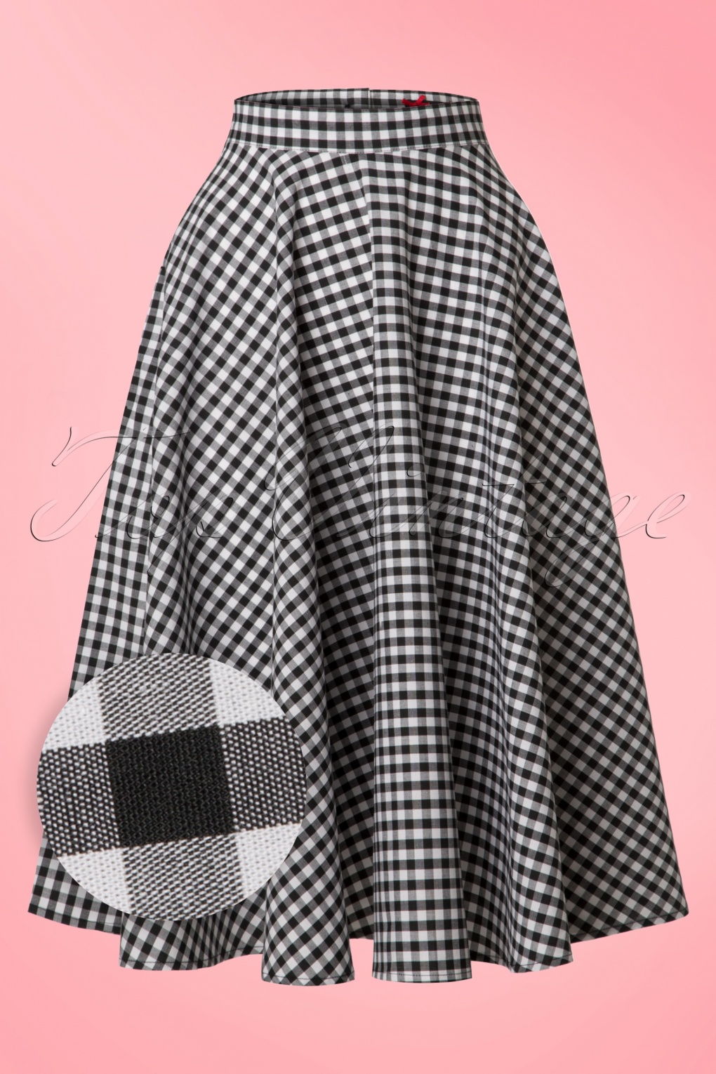 gingham skirt 50s