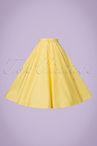 Bunny - 50s Paula Swing Skirt in Pastel Yellow 9
