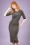 Sugarhill Brighton - Octavia Bodycon Dress Années 50 à rayures Noires et crème