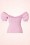 Vixen by Micheline Pitt - 50s Vixen Powder Puff Top in Baby Pink 9