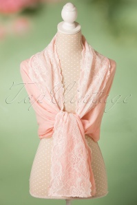 Amici - 30s Diane Lace Scarf in Light Pink 5