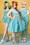 Collectif Clothing - Jade Swing Dress Années 50 en Bleu Clair 14