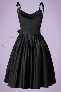 Collectif Clothing - 50s Jade Swing Dress in Black 5