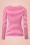 Vixen by Micheline Pitt - Exclusief TopVintage ~ Trouble Maker Top in roze en witte strepen 4
