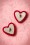 Collectif Clothing Velvet Red Heart Earrings 330 20 20312 01312017 011W