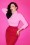Vixen by Micheline Pitt - 50s Vixen Top in Baby Pink 4