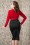 Vintage Chic 50s Bella Scuba Midi Skirt in black 120 20 14917 20151016 448W