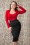 Vintage Chic 50s Bella Scuba Midi Skirt in black 120 20 14917 20151016 442W