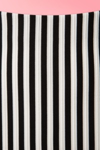 Vintage Chic for Topvintage - Robin Stripes pencilrok in zwart en wit 4
