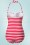 Bellissima Red and White Striped Bathing Suit 161 27 21177 20170207 0008W