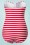 Belsira - Nancy Stripes halterbadpak in rood en wit 8