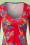 Lien & Giel - 60s Suuz Parrot Geranium Dress in Red 2