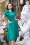 Zoe Vine - Scarlet Swing Dress Années 50 en Vert de Mer