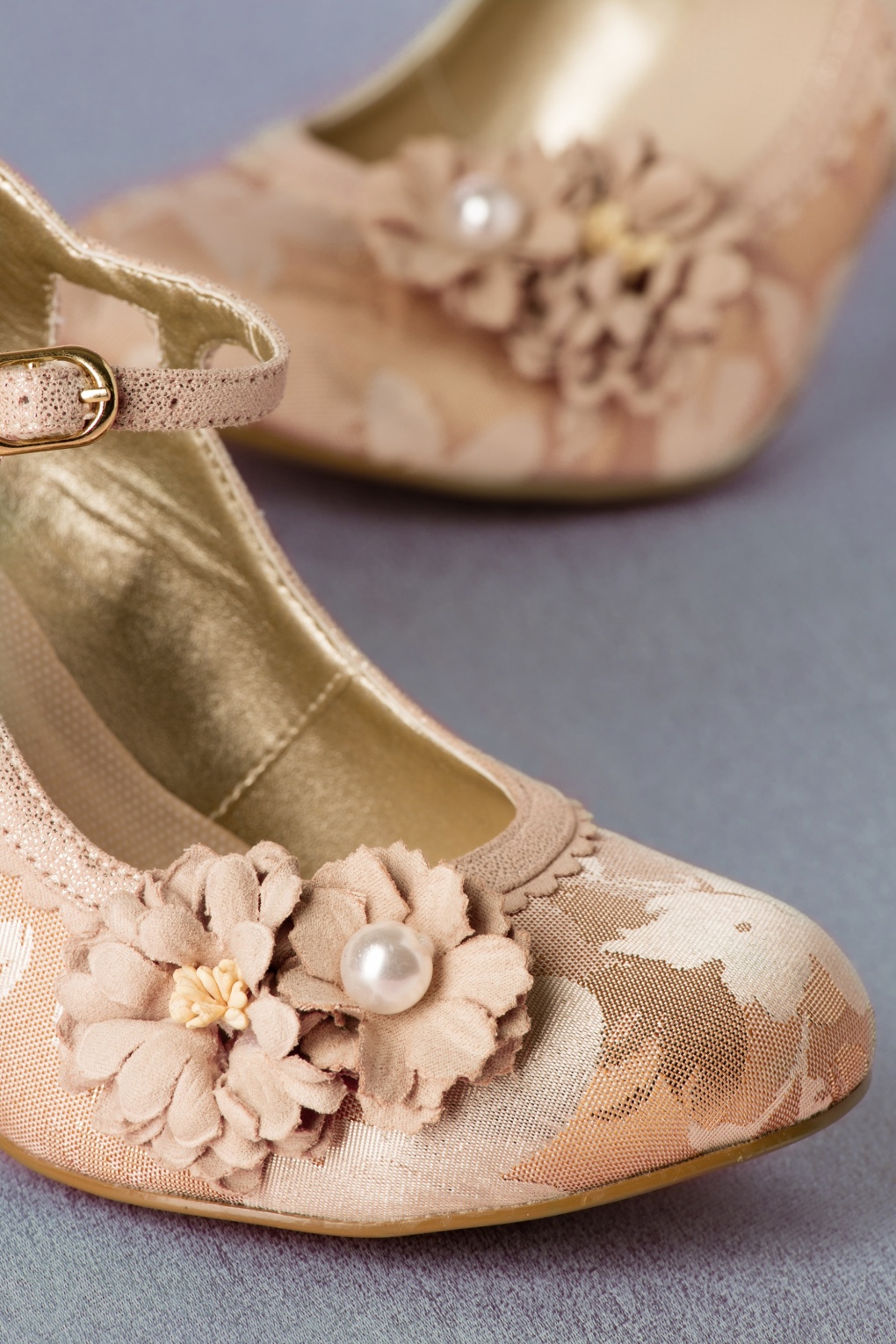 ruby shoo rose gold