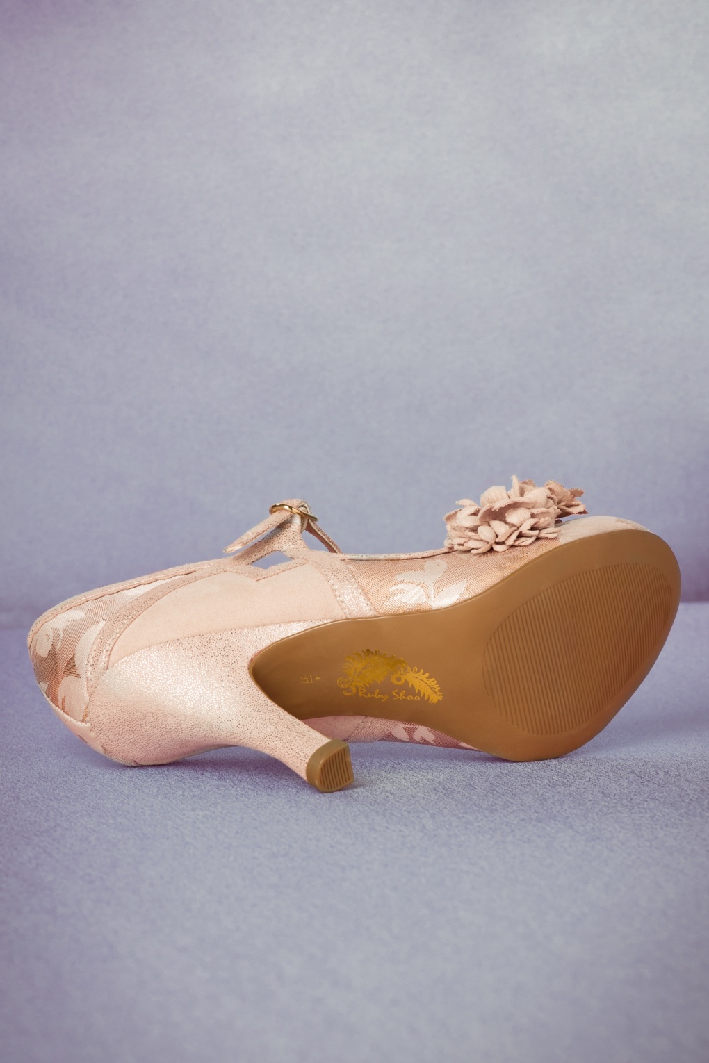 ruby shoo rose gold