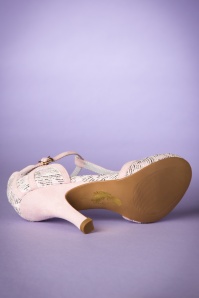 Ruby Shoo - 50s Polly T-Strap Pumps in Pink 9