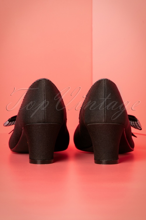 Ruby Shoo - 60s Lily Pumps in Black 8
