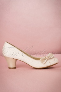 Ruby Shoo - 60s Lily Pumps in Cream 5