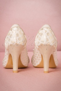 Ruby Shoo - 50s Amy Pumps in Cream 8