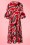Traffic People - Luck Be A Lady Midi Dress Années 70 en Rouge 2