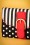 Ruby Shoo - Garda Stripes Dots Purse Années 60 en Noir et Blanc 3