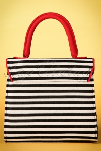 Ruby Shoo - Riva Stripes Bag Années 60 en Noir et Blanc 4