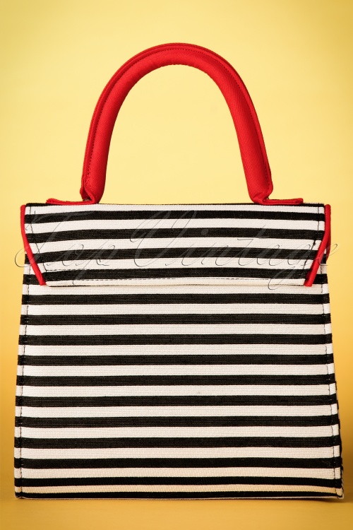 Ruby Shoo - Riva Stripes Tasche in Schwarz und Weiß 4
