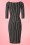 Vintage Chic for Topvintage - 50s Sally Secretary Striped Pencil Dress in Black and White 7
