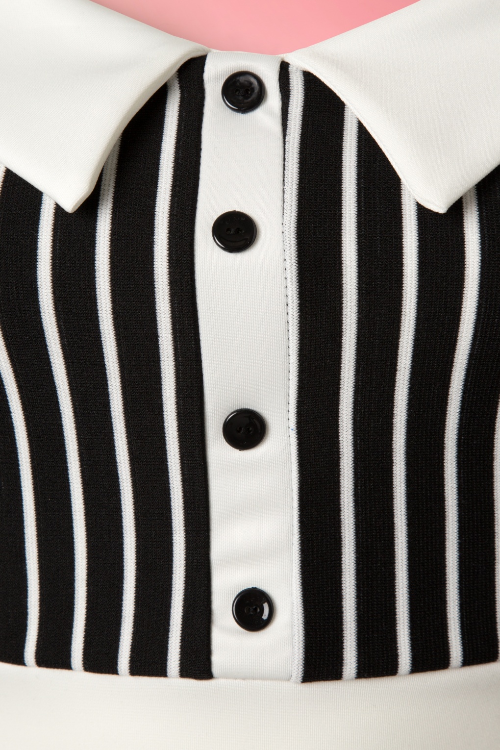 50s Sally Secretary Striped Pencil Dress In Black And White