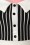 Vintage Chic for Topvintage - Sally Secretary Striped Pencil Dress Années 50 en Noir et Blanc 6
