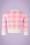 Collectif Clothing - 50s Lucy Gingham Cardigan in Pink and Ivory 5