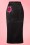 Collectif Clothing Sakiko Fishtail Skirt in Black 20764 20161201 0005W