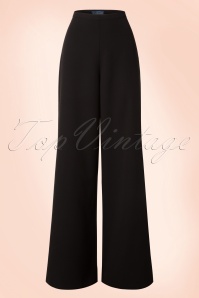 Collectif Clothing - Opal-Palazzo-Hose in Schwarz