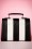 Lola Ramona - Stella Striped Handbag Années 50 en Noir et Blanc 5
