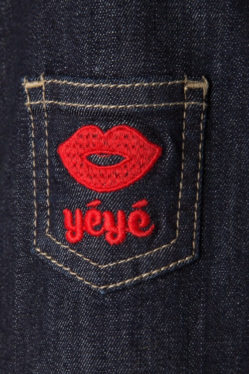 Mademoiselle YéYé - Svana-spijkerjack in blauw 4