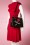La Parisienne - 60s Elise Rose Handbag in Black 7