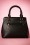 La Parisienne - 60s Elise Rose Handbag in Black 5