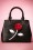 La Parisienne Black Red Rose Handbag 212 10 21181 02132017 003W