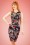 Hearts and Roses Blue Floral Pencil Dress 100 39 17128 20151124 0008w