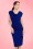 Zoe Vine - TopVintage exclusive ~ Billie Pencil Dress Années 50 en Bleu Roi 3